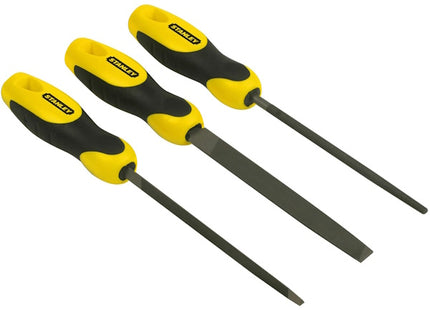 STANLEY SET 3 LIME TRIANGOLARE TONDA E PIATTA DA MM150