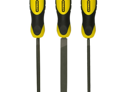 STANLEY SET 3 LIME TRIANGOLARE TONDA E PIATTA DA MM150