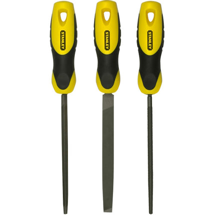STANLEY SET 3 LIME TRIANGOLARE TONDA E PIATTA DA MM150