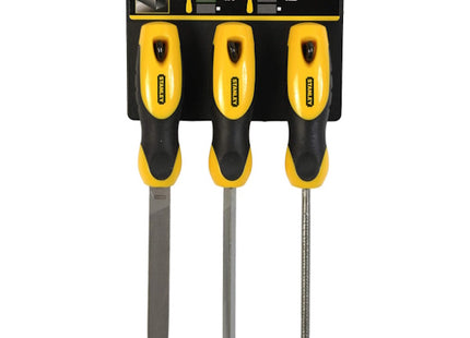 STANLEY SET 3 LIME TRIANGOLARE TONDA E PIATTA DA MM150