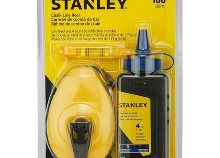 STANLEY SET TRACCIATORE FILO MT30 POLVERE BLU GR115 E LIVELLA