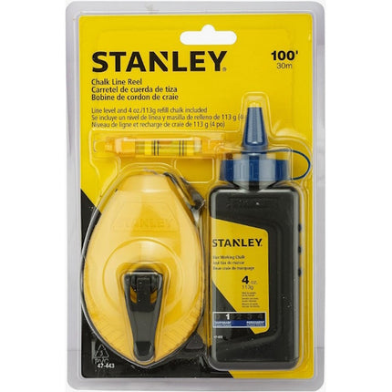 STANLEY SET TRACCIATORE FILO MT30 POLVERE BLU GR115 E LIVELLA