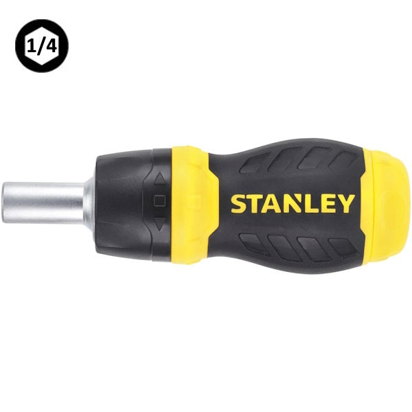 STANLEY PORTAINSERTI BITS MAGNETICO NANO A CRICCHETTO CON 6 INSERTI BITS