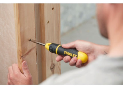 STANLEY PORTAINSERTI BITS MAGNETICO A CRICCHETTO CON 10 INSERTI BITS