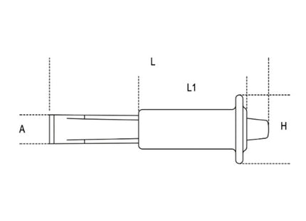 BETA    35PM SCALPELLO PIATTO TIPO NERVATO CON PARAMANO MM200