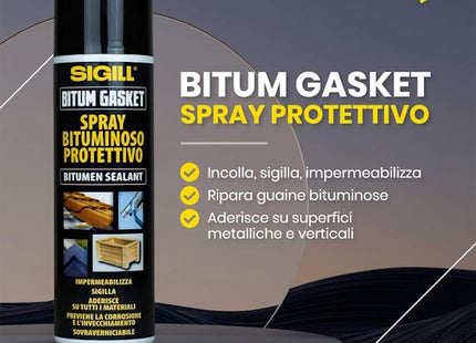 PIGAL SIGILL BITUM GASKET SPRAY BITUMINOSO PROTETTIVO ML500