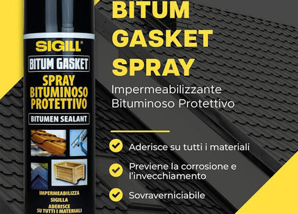 PIGAL SIGILL BITUM GASKET SPRAY BITUMINOSO PROTETTIVO ML500