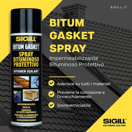 PIGAL SIGILL BITUM GASKET SPRAY BITUMINOSO PROTETTIVO ML500