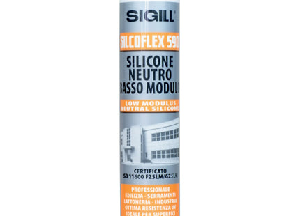 PIGAL SIGILL SILCOFLEX 590 SILICONE NEUTRO ALLUMINIO ML300