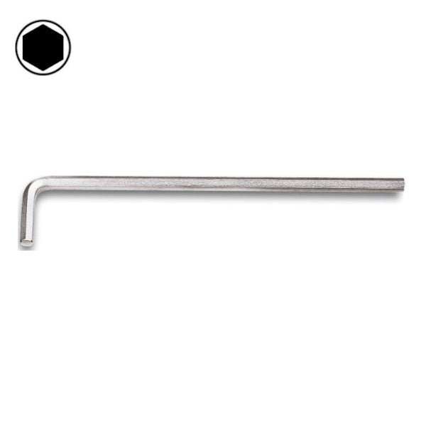 BETA    96LC CHIAVE MASCHIO ESAGONALE PIEGATA LUNGA CROMATA
