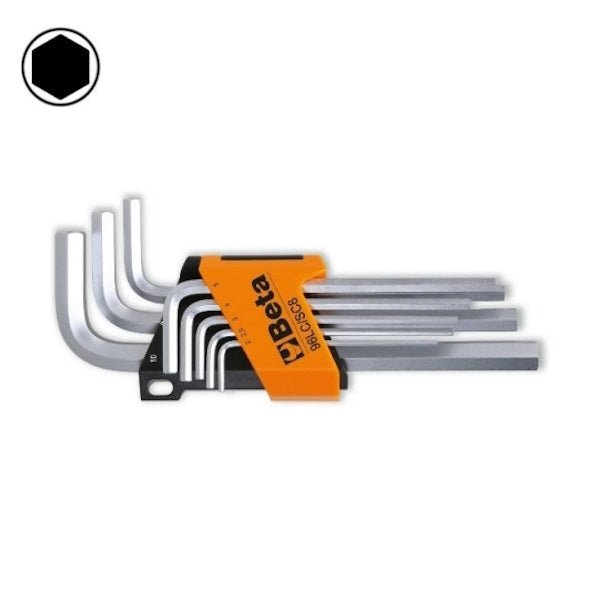 BETA    96LC/SC 8 SERIE 8 CHIAVI MASCHIO ESAGONALI PIEGATE LUNGHE