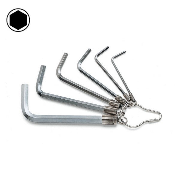 BETA    96/ST6 SERIE 6 CHIAVI MASCHIO ESAGONALI PIEGATE CROMATE