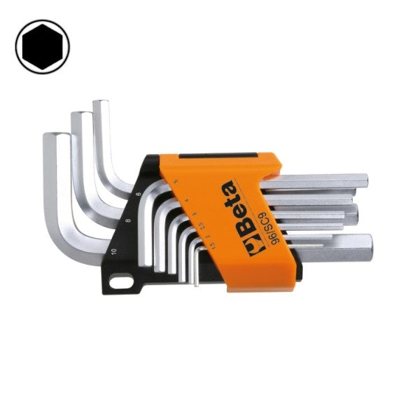 BETA    96/SC9 SERIE 9 CHIAVI MASCHIO ESAGONALI PIEGATE ZINCATE(A2024)