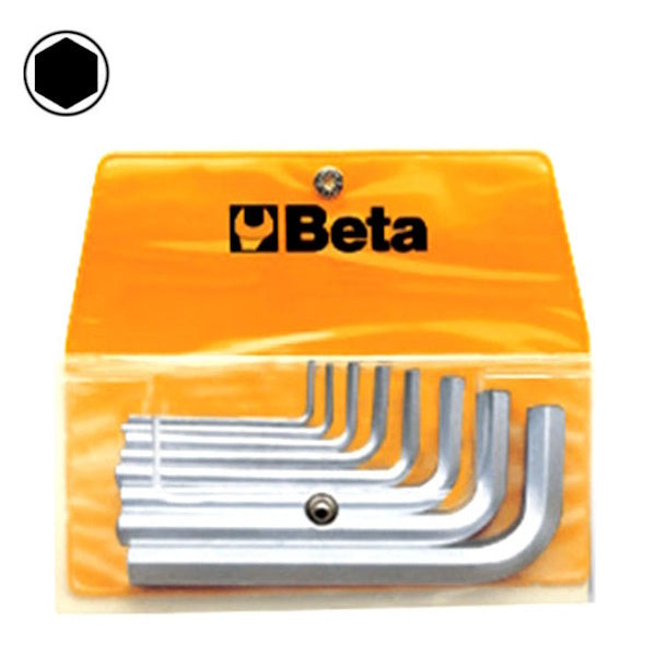 BETA    96/B10 SERIE 10 CHIAVI MASCHIO ESAGONALI PIEGATE CROMATE