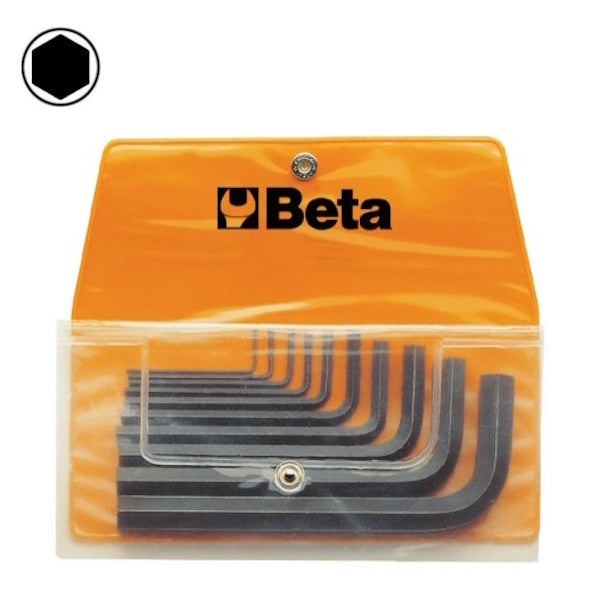 BETA    96N/B10 SERIE 10 CHIAVI MASCHIO ESAGONALI PIEGATE BRUNITE