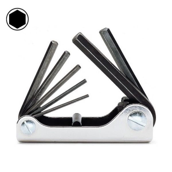 BETA    96AS/G7 SERIE 7 CHIAVI MASCHIO ESAGONALI BRUNITE A POLLICI*