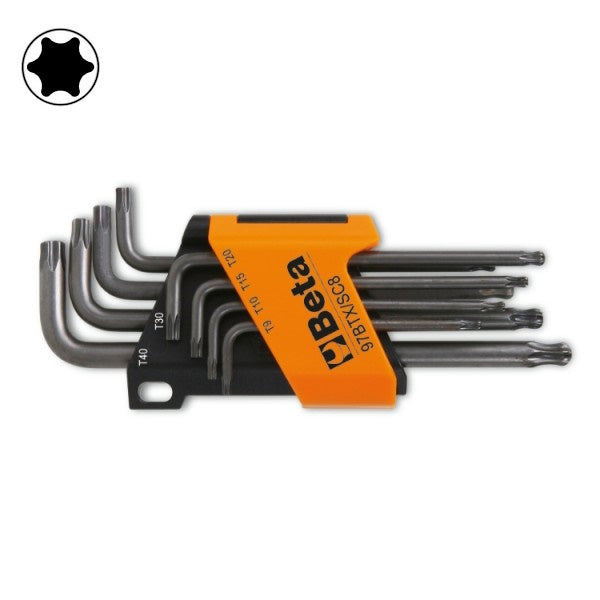 BETA    97BTX/SC8 SERIE 8 CHIAVI MASCHIO PIEGATE SFERICHE TORX(A2024)