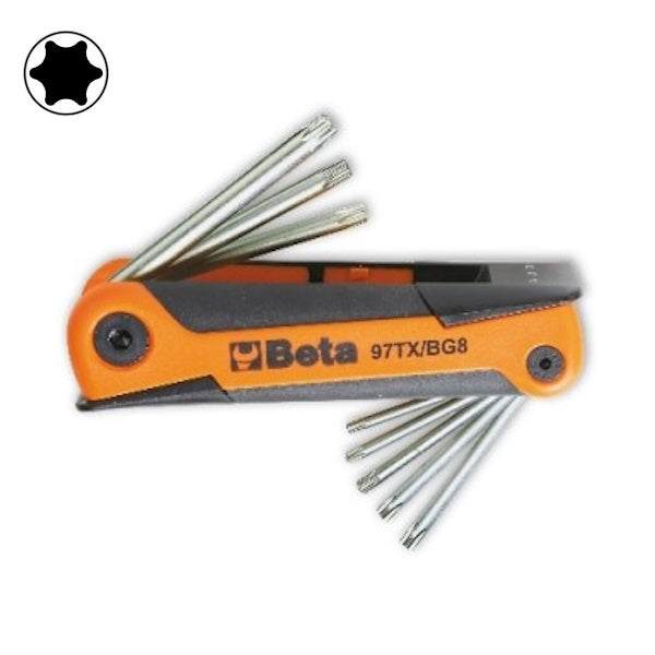 BETA    97TX/BG8 SERIE 8 CHIAVI MASCHIO PIEGATE TORX
