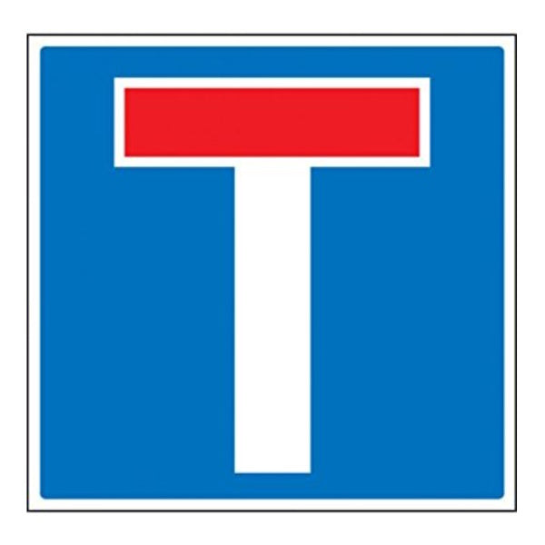 3G ITALIA CARTELLO STRADA CHIUSA PER LAVORI CM60X60 F.309 IN METALLO