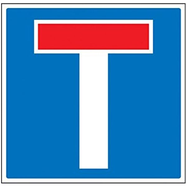 3G ITALIA CARTELLO STRADA CHIUSA PER LAVORI CM60X60 F.309 IN METALLO