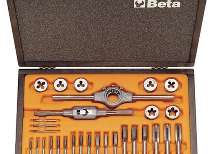 BETA   446/C30 SERIE DI 30 MASCHI E FILIERE E ACCESSORI IN CASSETTA