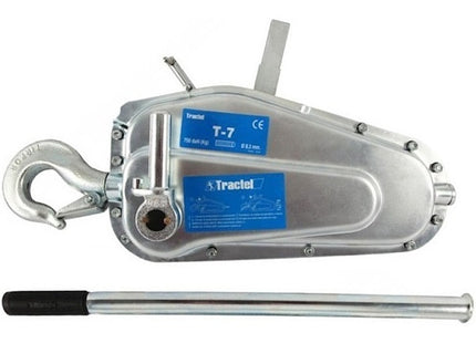 TRACTEL ARGANO/PARANCO A MANO TIRFOR T7 PORTATA KG750 SENZA FUNE*