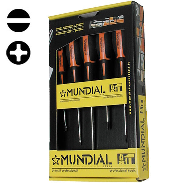 MUNDIAL ART.0062 SERIE DI 5 GIRAVITI A TAGLIO E A CROCE PHILLIPS