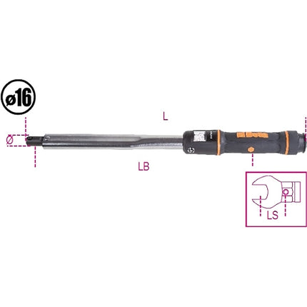 BETA   668N/ 2 BARRA DINAMOMETRICA A SCATTO MM16 5-25NM