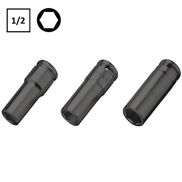 BETA   720L/S3 SERIE 3 BUSSOLE MACCHINA ESAGONALI LUNGHE DA 1/2"