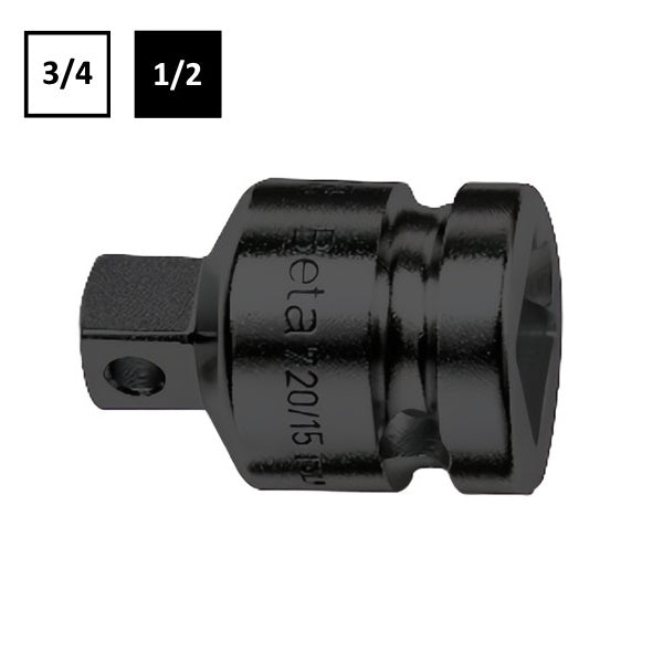 BETA   728/15 RACCORDO MACCHINA QUADRO FEMMINA 3/4" E MASCHIO 1/2"