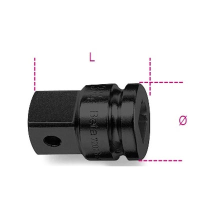 BETA   729/16 RACCORDO MACCHINA QUADRO FEMMINA 1" E MASCHIO 1"1/2