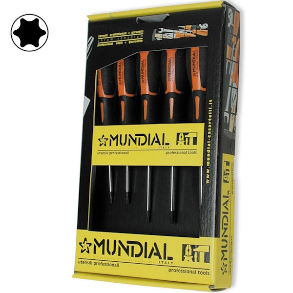 MUNDIAL ART.0073 SERIE DI 5 GIRAVITI PER VITI TORX