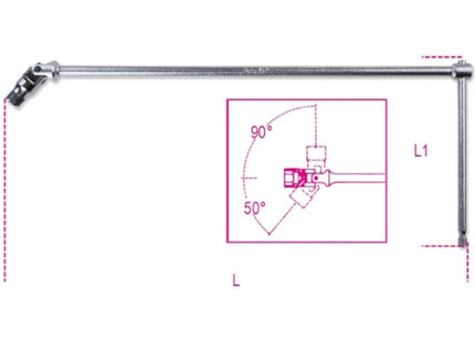 BETA   852 PORTAINSERTI BITS A T SNODATO 1/4" MM400