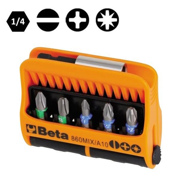 BETA   860MIX/A10 SET INSERTI BITS 10 PEZZI DA 1/4"