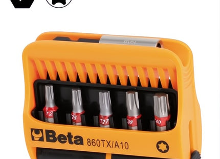 BETA   860TX/A10 SET INSERTI BITS TORX 10 PEZZI DA 1/4"
