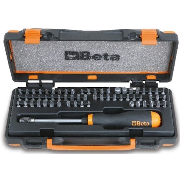 BETA   861/C61P SET DI 61 INSERTI BITS CON PORTAINSERTI DA 1/4"