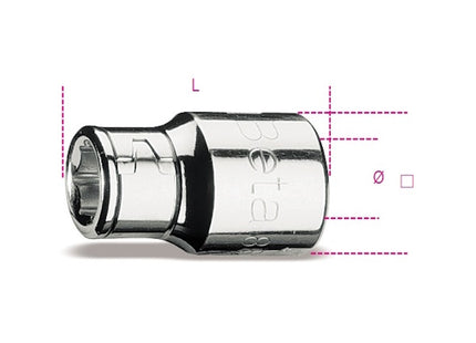 BETA   867/2 BUSSOLA PORTAINSERTI BITS FEMMINA/FEMMINA MM10X1/2"