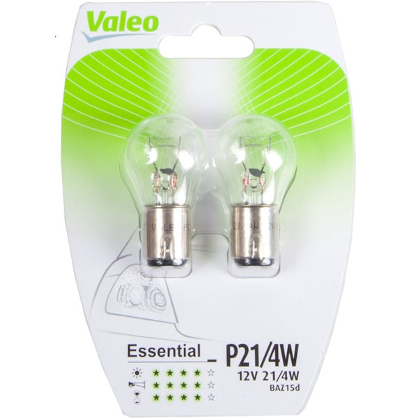VALEO LAMPADINA LINEA ESSENTIAL P21W/4W 12V 21/4W BLISTER DA PZ2