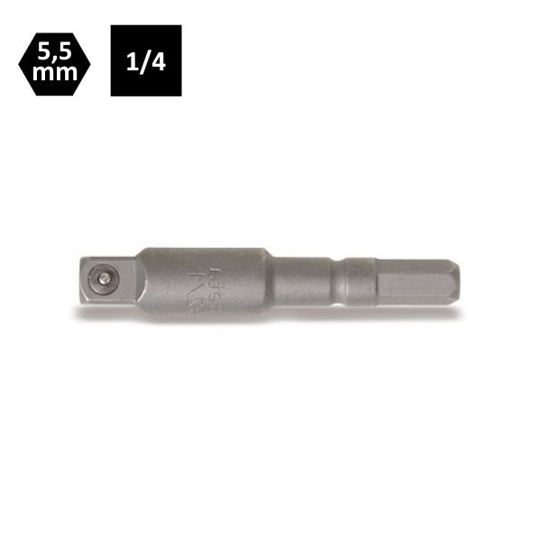 BETA   892/1 RACCORDO PER AVVITATORI ATTACCO MM5,5 QUADRO 1/4" MM50