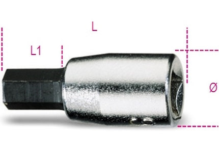 BETA   900ME CHIAVE A BUSSOLA A MANO 1/4&quot; MASCHIO ESAGONALE