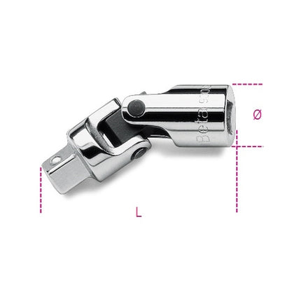 BETA   900/25 SNODO CON ATTACCO QUADRO MASCHIO E FEMMINA 1/4"