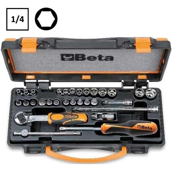 BETA   900/C24 SERIE 13 CHIAVI A BUSSOLA ESAGONALI 1/4" E ACCESSORI