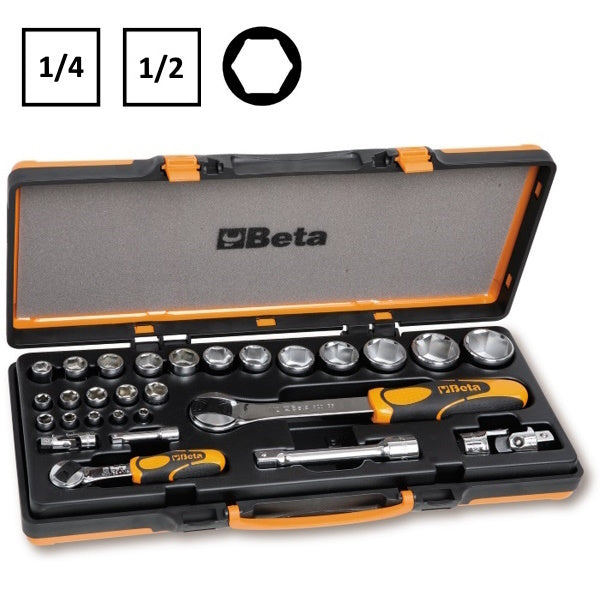 BETA   902A/C22 SERIE 22 CHIAVI A BUSSOLA ESAGONALI 1/4"-1/2" (A2024)