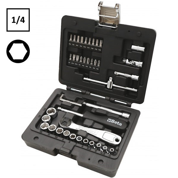 BETA   903E/C42 SERIE 13 CHIAVI A BUSSOLA ESAGONALI 1/4"*