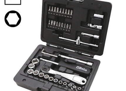 BETA BW 903E/C42 SERIE 13 CHIAVI A BUSSOLA ESAGONALI E ACCESSORI 1/4"