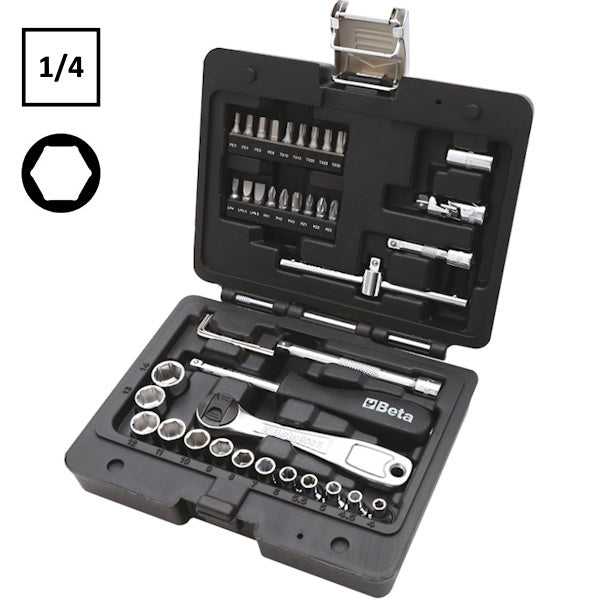 BETA BW 903E/C42 SERIE 13 CHIAVI A BUSSOLA ESAGONALI E ACCESSORI 1/4"