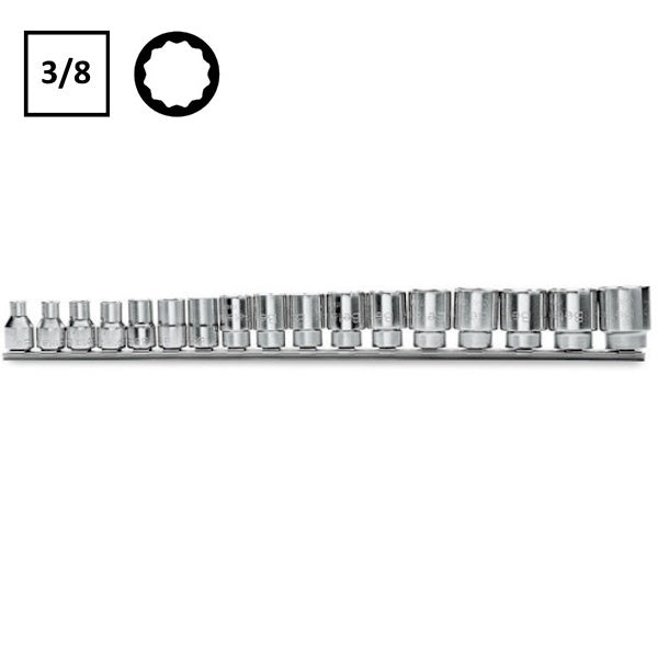 BETA   910B/SB17 SERIE 17 CHIAVI A BUSSOLA POLIGONALI 3/8"