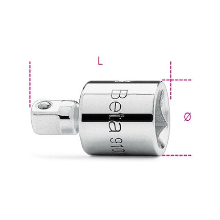 BETA   910/15 RACCORDO QUADRO FEMMINA 3/8" MASCHIO 1/4"