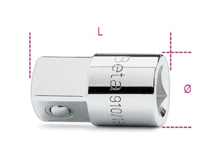 BETA   910/16 RACCORDO QUADRO FEMMINA 3/8" MASCHIO 1/2"