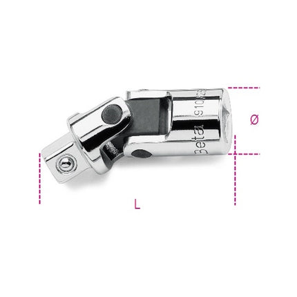 BETA   910/25 SNODO CON ATTACCO QUADRO MASCHIO E FEMMINA 3/8"